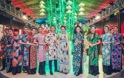NTK Nhật Dũng ra mắt 2 bộ sưu tập Áo dài ở phố đi bộ Nguyễn Huệ