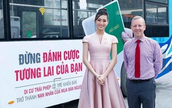 2 Hoa hậu tham gia tuyên truyền công tác phòng chống mua bán người