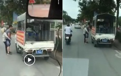 Hà Nội: Đi xe gắn chữ cảnh sát, mặc quần đùi, áo phông thu đồ của phụ nữ bán dạo