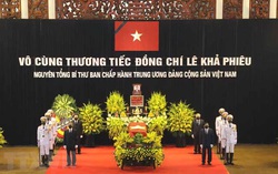 Những hình ảnh về lễ viếng nguyên Tổng Bí thư Lê Khả Phiêu