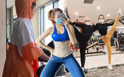 Sao Việt tập gym hết mình vẫn trang bị “ngộp thở”