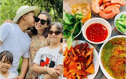 Những bữa cơm nhà luôn đầy ắp của vợ chồng nam diễn viên "Cầu vồng tình yêu"