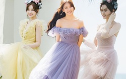 Mải ngắm Hari Won diện váy đầm màu pastel, không ai ngờ cô đã chạm ngưỡng 35