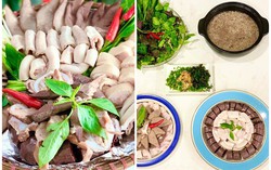 Mát trời nấu lẩu cháo lòng 