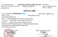 Công an Hà Tiên (Kiên Giang): Đưa trẻ bị bạo hành đi giám định khi vết thương đã lành