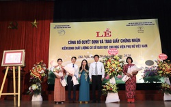 Học viện Phụ nữ Việt Nam nhận Giấy Chứng nhận kiểm định chất lượng giáo dục