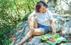 Thái Thùy Linh làm phở cuốn giữa rừng Phong Nha - Kẻ Bàng
