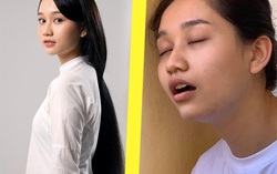 Hà Lan "Mắt biếc" khoe mặt mộc khác lạ khi đi học quân sự 