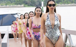 Siêu mẫu Hà Anh diện bikini, đi du thuyền 13 tỷ
