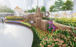 Đường hoa Nguyễn Huệ Tết Tân Sửu 2021 đã thi công được hơn 70% khối lượng công việc