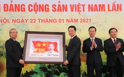 Phát hành bộ tem chào mừng Đại hội Đảng lần thứ XIII