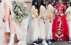 Giày sneakers "chiếm sóng" trong các lễ cưới, đám hỏi