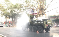 Hải Phòng: Sử dụng 750kg hóa chất phun khử khuẩn các tuyến đường của thành phố