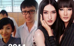 Kinh ngạc trước bức ảnh Hoàng Thùy chụp cùng fan nam 9 năm và hiện tại