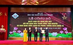BV TƯ Thái Nguyên được xếp hạng đặc biệt