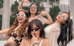 Phương Mỹ Chi sành điệu "hết nấc" khi ở bên bạn bè