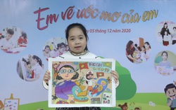 Sẽ có 216 giải cá nhân và 95 giải tập thể cho các em nhỏ thi “Em vẽ ước mơ của em” 