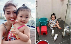Pha Lê tức giận vì con gái suýt gặp nguy hiểm trong nhà tắm