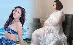Hoa hậu Đặng Thu Thảo trước khi đăng quang nặng 78kg, lúc mang bầu chạm mốc 85kg
