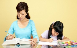 Stress khi học cùng con