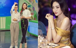 MC Công Tố trông như "chú bé" bên cạnh Hoa hậu Lương Thùy Linh