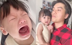 Con gái "Quý Ròm" Kính Vạn Hoa gào khóc thảm thương, mặt ông bố bất lực thấy rõ
