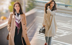 Diện áo trench coat đẹp như sao Hàn