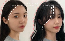 Tóc mái chữ S: Kiểu tóc buông rủ giúp gương mặt thô đến mấy cũng mềm mại, nữ tính bất ngờ