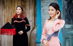 Á hậu, diễn viên Yan My kiêu sa với áo dài nhung cách tân 