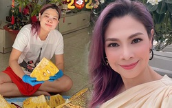“Búp bê” Thanh Thảo đổi màu tóc liên tục, vừa bổ mít vừa dưỡng da bảo sao U50 vẫn trẻ