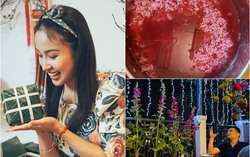 Vân Hugo khoe "quán bún mọc" lãng mạn mở xuyên Tết tại nhà