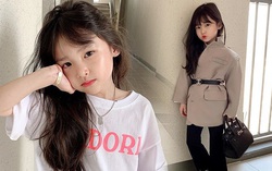Tiểu mỹ nhân Hàn đẹp như Hoa hậu, ăn diện sành điệu hệt người lớn
