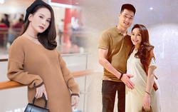Bảo Thanh chuẩn mẹ bầu sành điệu: Ăn mặc giản đơn nhưng xách toàn túi hiệu, đi dép đắt tiền