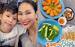 Sao vào bếp: Con trai kêu đói, Khánh Ngọc liền nấu toàn món ngon nhưng sợ hãi với đống bát