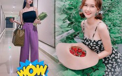 Chị Mận hoa quả “lên đồ” đi chợ: Tay xách túi 60 triệu, nhìn xuống đôi dép càng choáng