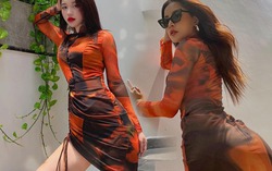Cùng 1 chiếc đầm dây rút, bộ đôi vòng eo 5x đọ dáng khốc liệt