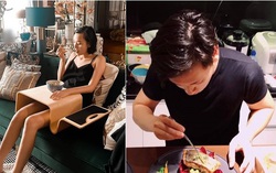 Chồng diễn viên Lê Thúy trổ tài nấu món ngon bồi bổ cho vợ ốm