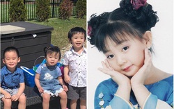 Hình ảnh hiếm hoi về 3 con của "bé" Xuân Mai sống ở Mỹ