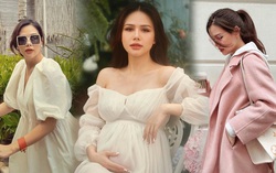 Phanh Lee nhập hội mẹ bầu ăn diện giấu bụng tài tình