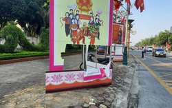 Nghệ An: Nhiều khung tranh cổ động bầu cử có dấu hiệu bị phá hoại