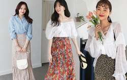5 cách phối đồ siêu đẹp với chân váy hoa