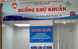 Hội LHPN phường Ngọc Khánh lắp đặt buồng khử khuẩn phục vụ bầu cử