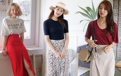 5 kiểu chân váy cứ diện cùng áo phông là đẹp mê