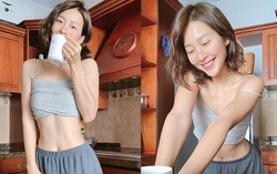 "Em gái" Minh Hằng vén áo khoe eo bé như hoạt hình và tiết lộ đằng sau 