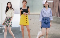 Ghi điểm tuyệt đối khi phối chân váy ngắn với 4 kiểu giày dép này