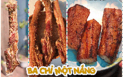 Tranh thủ nắng to, làm thịt ba chỉ một nắng ăn dần