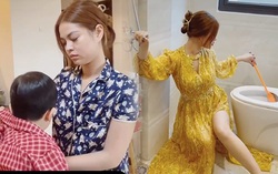 Hà Anh Carpi "gây nghiện" với style nội trợ toàn đầm dạ hội