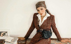 Sao Việt khoe phong cách với khăn turban trùm đầu