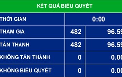 Quốc hội thông qua danh sách bầu nhân sự cấp cao Quốc hội khóa XV