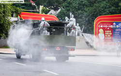 Sau hồ Gươm, Hà Nội tiếp tục phun khử khuẩn tại quận Đống Đa, Hoàng Mai và huyện Chương Mỹ